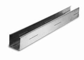 Profilis Knauf CW 0.6mm, vertikalus, pertvaroms, 50-100mm (įv.ilgiai) : Ilgis gipso sistemoms - 4000, Matmenys gipso profiliams - 100 x 50