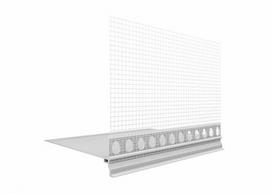 PVC profilis Ejot PRAKTIKA, cokolinis, su tinkleliu, 12-18cm, 2m : Plotis - 180 mm