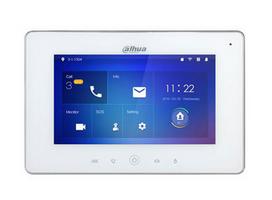 monitorius 7 coliu - IP domofono monitorius su WIFI, 7 col. 1024x600,Micro SD kortelės prievadas,PoE(802.3af) baltas, SIP - 1 nuotrauka