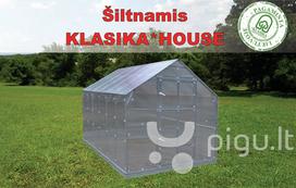 Namelio tipo šiltnamis KLASIKA HOUSE 2.35x6.12 (14.38 m2)