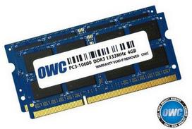 OWC 1333DDR3S08S - 8 GB - 2 x 4 GB - DDR3 - 1333 MHz - 204-pin SO-DIMM - Mėlyna