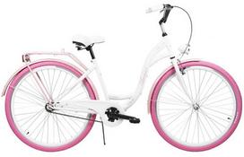 Dviratis AZIMUT City Lux 28" 2021 baltas-pink