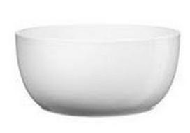 Keraminis vazonas BASEL BOWL, baltos sp., 23 x 10 cm