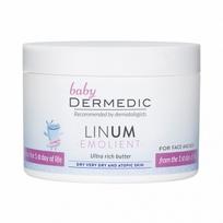  DERMEDIC kūno sviestas EMOLIENT LINUM BABY, 225 g