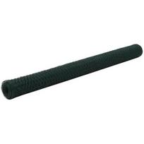 Vielos tinklas su pvc danga, žalias, 25x1,5m, šešiakamp.