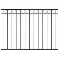 Tvoros segmentas, juodos spalvos, 1,7x1,2m, plienas