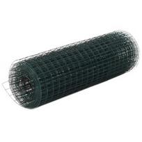 Vielos tinklas su pvc danga, žalia, 25x0,5m, kvad. form.
