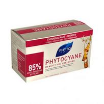  PHYTO ampulės nuo plaukų slinkimo PHYTOCYANE, 12 vnt., 90 ml