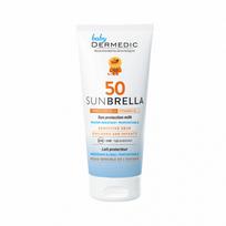  DERMEDIC apsauginis pienelis nuo saulės vaikams SUNBRELLA BABY, SPF 50, nuo gimimo, 100 g
