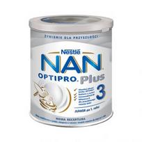  NESTLE pieno mišinys vaikams NAN OPTIPRO PLUS 3 JUNIOR, nuo 1 m., 800 g+specialus dozavimo šaukštelis