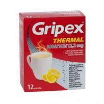  GRIPEX THERMAL, 1000mg/100mg/12,2mg, milteliai geriamajam tirpalui, N12