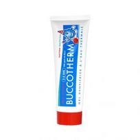  BUCCOTHERM vaikiška dantų pasta gelis, braškių skonio, 2–6 m., 50 ml