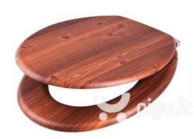 Lėtai nusileidžiantis klozeto dangtis AWD Interior MDF, riešuto spalvos