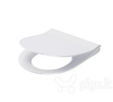 cersanit dangtis - WC dangtis Cersanit City Oval Slim, lėtai nusileidžiantis - 1 nuotrauka