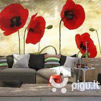 Fototapetas - Golden Field of Poppies