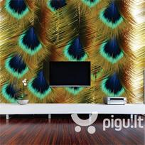 Fototapetai - Spalvingos povo plunksnos