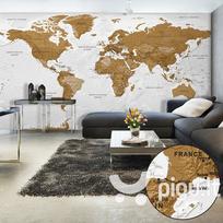 Fototapetas XXL - World Map: White Oceans II