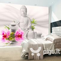 Fototapetas - Buddha and Orchids