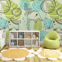 Fototapetas - elephants (for children)