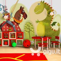 Fototapetas - Dragon and knight
