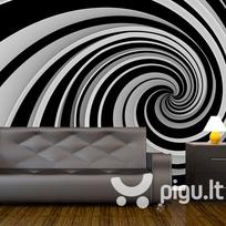 Fototapetas - Black and white swirl