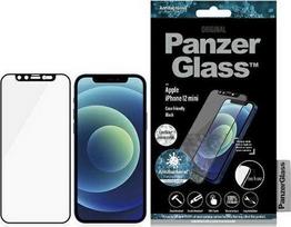 apsauginis stiklas iphone 12 mini - PanzerGlass E2E Microfracture do iPhone 12 Mini 5,4" CamSlider Swarovsky Case Friendly AntiBacterial - 1 nuotrauka