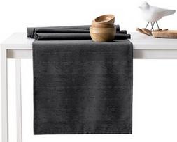 AmeliaHome Vesta AH/HMD Tablecloth DarkGrey 30x100