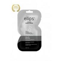 Kaukė tamsių plaukų priežiūrai Ellips Silky Black Pro-Keratin Complex Mask