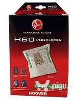 hoover siurblys - Dulkių maišeliai Hoover H60, 4 vnt. - 1 nuotrauka
