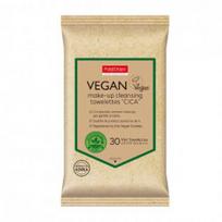 Veganiškos makiažo valymo servetėlės Purederm Vegan Make-Up Towelettes CICA 30vnt