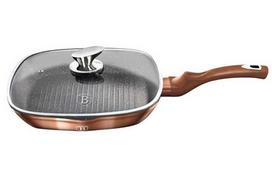 GRANITINĖ GRILIO KEPTUVĖ 28 cm BERLINGER HAUS ROSE GOLD BH-1610