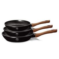 3 GRANITINIŲ KEPTUVIŲ RINKINYS BERLINGER HAUS EBONY ROSEWOOD BH-1727