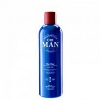 CHI MAN plaukų šampūnas, kondicionierius ir kūno prausiklis 3 in 1 THE ONE, 739 ml