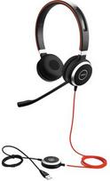 jabra ausines - Jabra Evolve 40 Duo MS Black (Juodos) - 1 nuotrauka