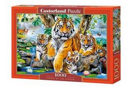 Dėlionė Castorland Tigers By The Stream, 1000 vnt.