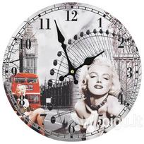 Sieninis laikrodis su Marilyn Monroe, 30cm