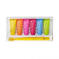  CURAPROX dantų pastų rinkinys su dantų šepetėliu BE YOU, įvairių skonių, nuo 6 m., 6 vnt., 10 ml+dantų šepetėlis