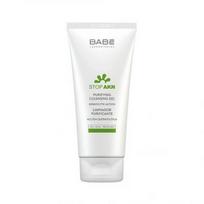 BABĒ veido prausiklis mišriai, riebiai, į spuogus linkusiai odai STOP AKN, 100 ml