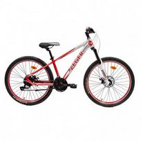 Dviratis Zeger Active X 26" 24G dydis 14" (35,5cm) (raudona/pilka/balta)