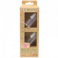 Silikoninis dantų šepetėlis Jack N'Jill Silicone toothbrush 6-12mėn. 2vnt