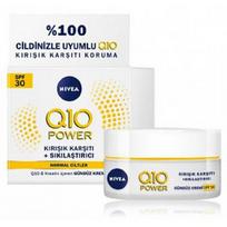 NIVEA Q10 Power Anti-Wrinkle Moisturizing  SPF30 dieninis veido kremas normaliai odai - 50 ml.