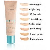 Lumene Matte Oil Control Foundation matinį efektą suteikiantis makiažo pagrindas 30 ml. - 4 Warm Honey