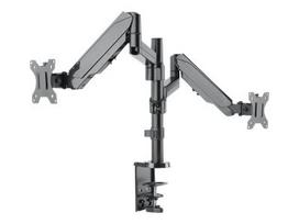 televizoriaus universalus laikiklis - MANHATTAN Universal Gas Spring Dual Monitor Mount two Gas-Spring Jointed Arms Supports two 17-32" - 2 nuotrauka