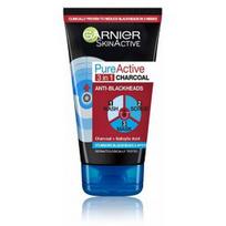 Garnier Pure Active 3in1 Intense Charcoal valomasis veido prausiklis-kaukė su anglimi - 150 ml.