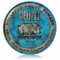 Reuzel Blue Strong Hold High Sheen Pomade formavimo pomada vyrams - 35 g.