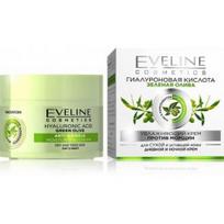 Eveline Hyaluronic Acid Green Olive drėkinantis veido kremas nuo raukšlių - 50 ml.