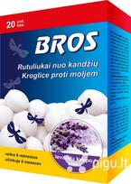 BROS rutuliukai nuo kandžių, 20 vnt.