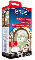 BROS Baltas apsauginis langų tinklelis 130x150cm
