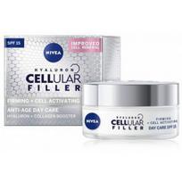 NIVEA Hyaluron Cellular Filler + Firming SPF15 dieninis veido kremas brandžiai odai - 50 ml.