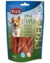 omega 6 - Trixie aukščiausios kokybės omega dryžuotos vištienos juostelės 100 g - 1 nuotrauka